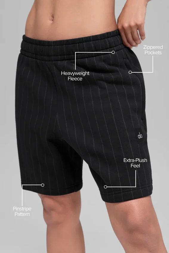 7" Pinstripe Shorts – Svart randig