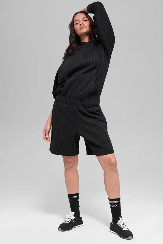 7" Pinstripe Shorts – Svart randig