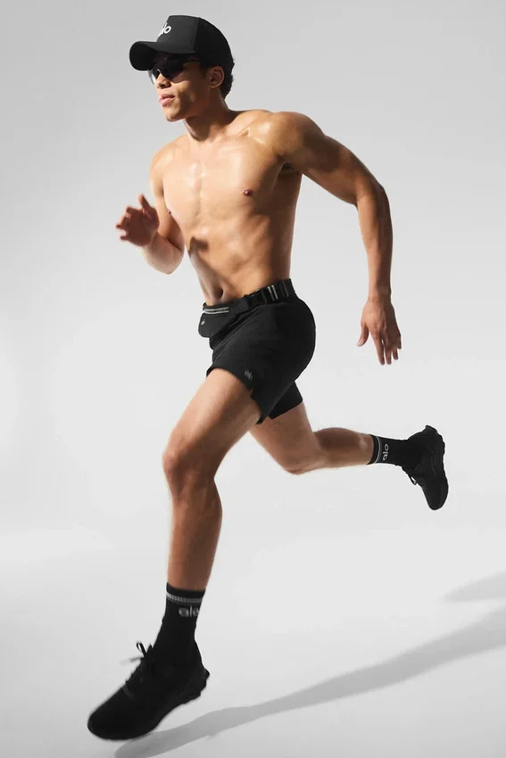 7" Repetition Shorts – Svart