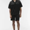 7" Satin Horizon-shorts – svart