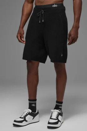 7" Sports Club Sweater Knit Short – Black