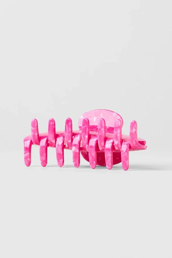 90-tals hårklämma – Paradise Pink Shell