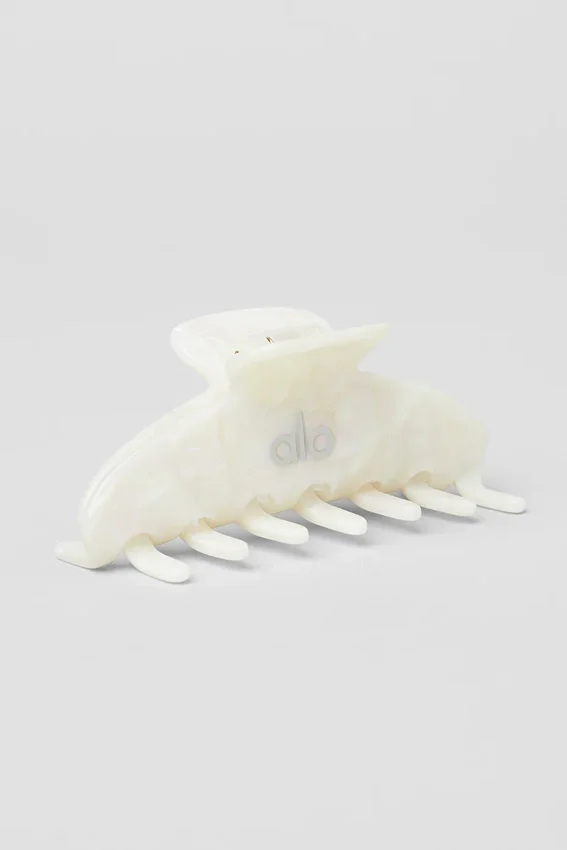 90-tals hårklämma – White Pearl