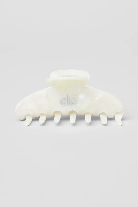 90-tals hårklämma – White Pearl