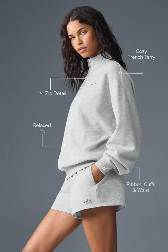 Accolade 1/4-dragkedja – Athletic Heather Grey