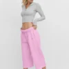Accolade Cutoff-mjukisbyxor – Candy Heart Pink