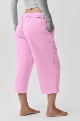 Accolade Cutoff-mjukisbyxor – Candy Heart Pink