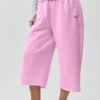 Accolade Cutoff-mjukisbyxor – Candy Heart Pink