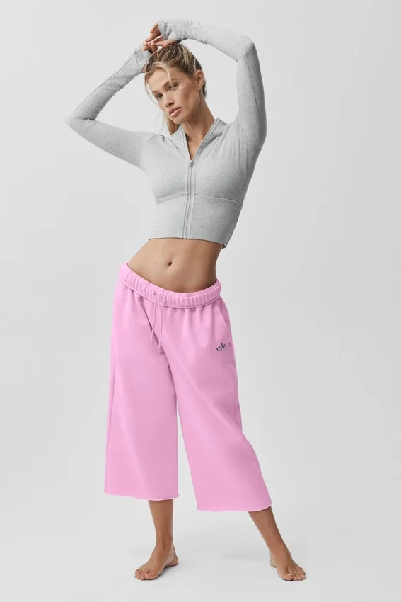 Accolade Cutoff-mjukisbyxor – Candy Heart Pink