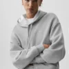 Accolade huvtröja med hel dragkedja – Athletic Heather Grey
