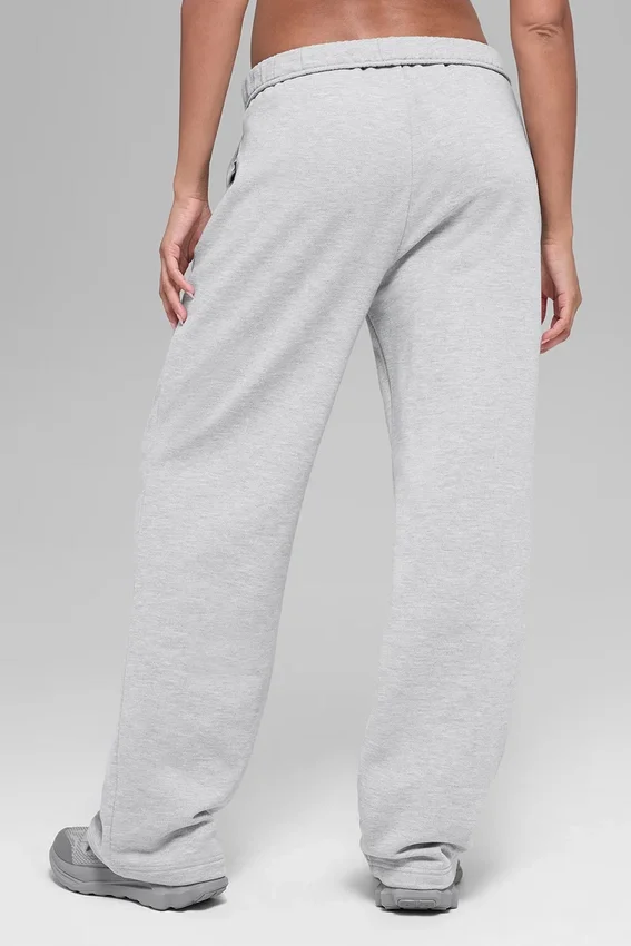 Accolade mjukisbyxor med raka ben – Athletic Heather Grey