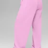 Accolade mjukisbyxor med raka ben – Candy Heart Pink