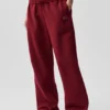 Accolade mjukisbyxor med raka ben – Summer Romance Red