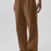 Accolade mjukisbyxor med raka ben – Sun Kissed Brown