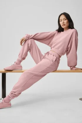 Accolade-mjukisbyxor – Vintage Pink