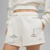 Accolade-shorts – elfenbensvit