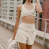 Accolade Shorts – havregrå melerad