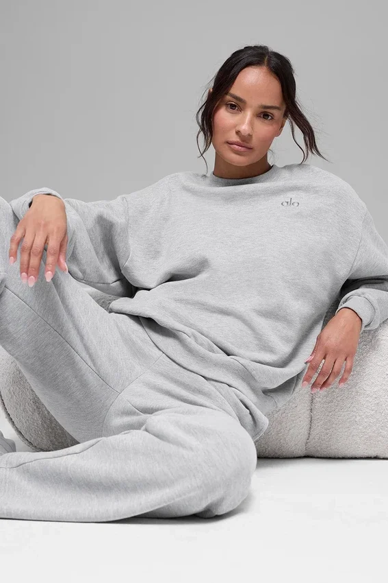 Accolade tröja med rund hals – Athletic Heather Grey