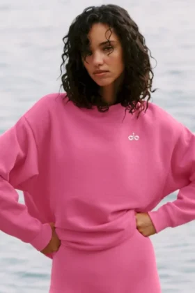 Accolade tröja med rund hals – Paradise Pink