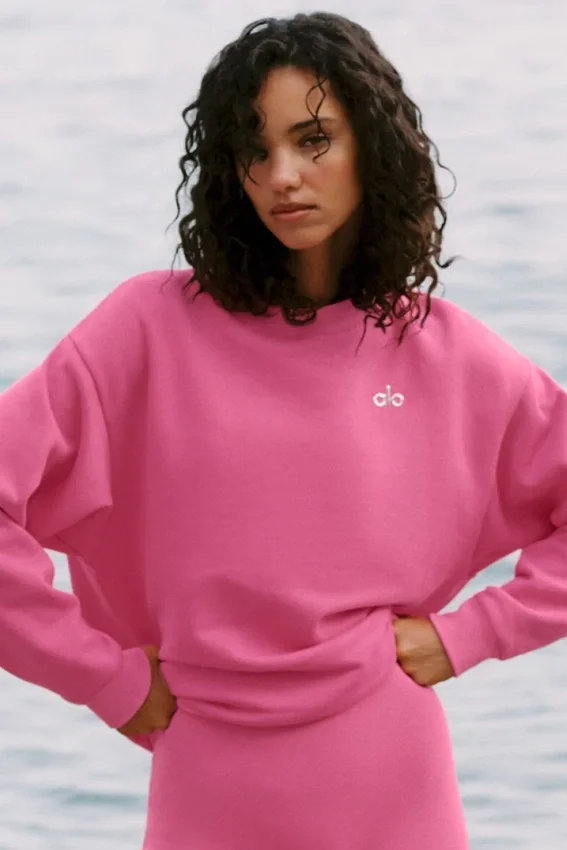 Accolade tröja med rund hals – Paradise Pink