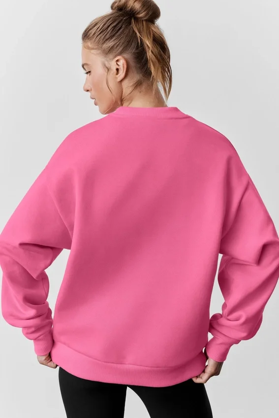 Accolade tröja med rund hals – Paradise Pink