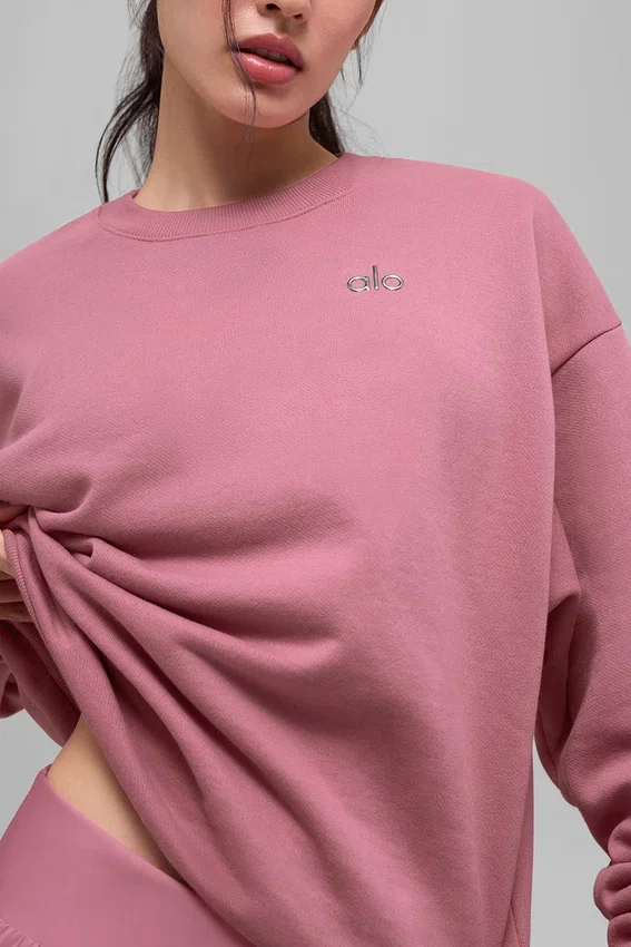 Accolade-tröja med rund hals – Pink Wild Rose