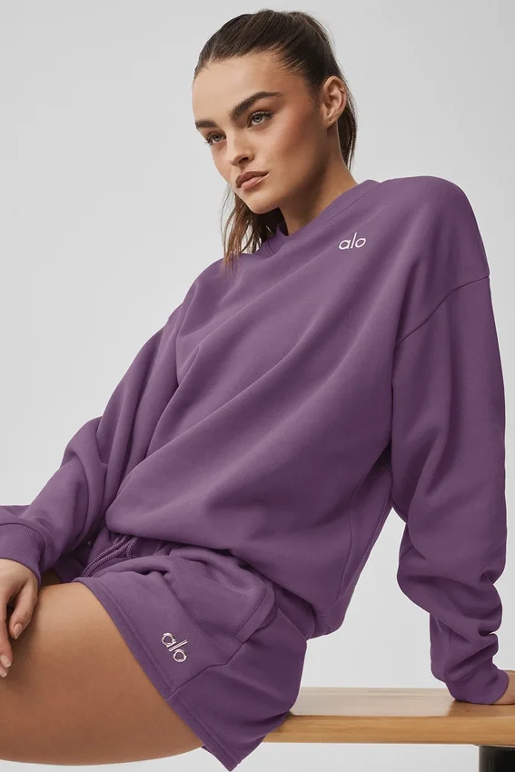 Accolade tröja med rund hals – Plum Kiss
