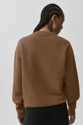 Accolade tröja med rund hals – Sun Kissed Brown