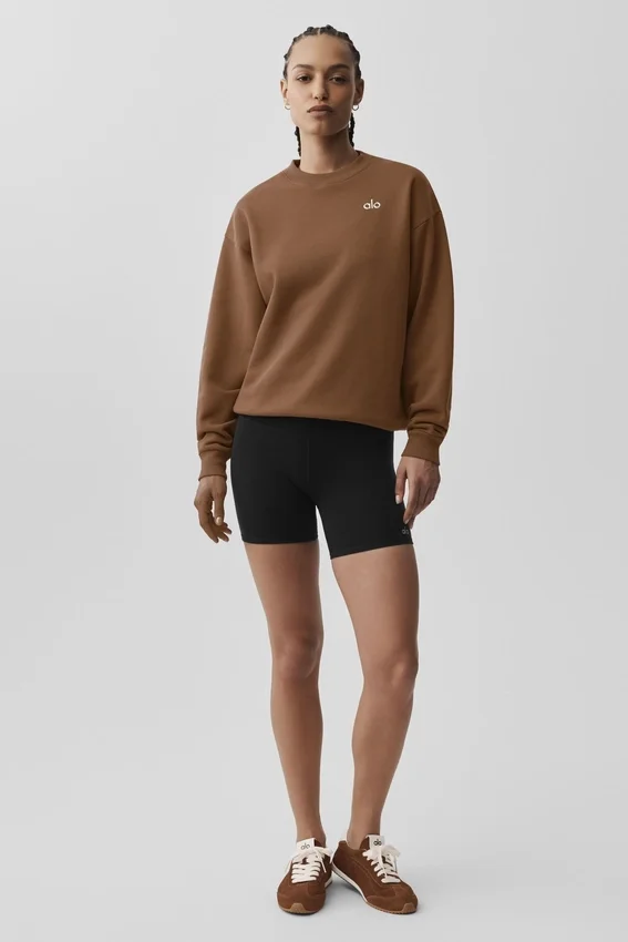 Accolade tröja med rund hals – Sun Kissed Brown