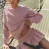 Accolade tröja med rund hals – Vintage Pink