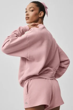 Accolade tröja med rund hals – Vintage Pink