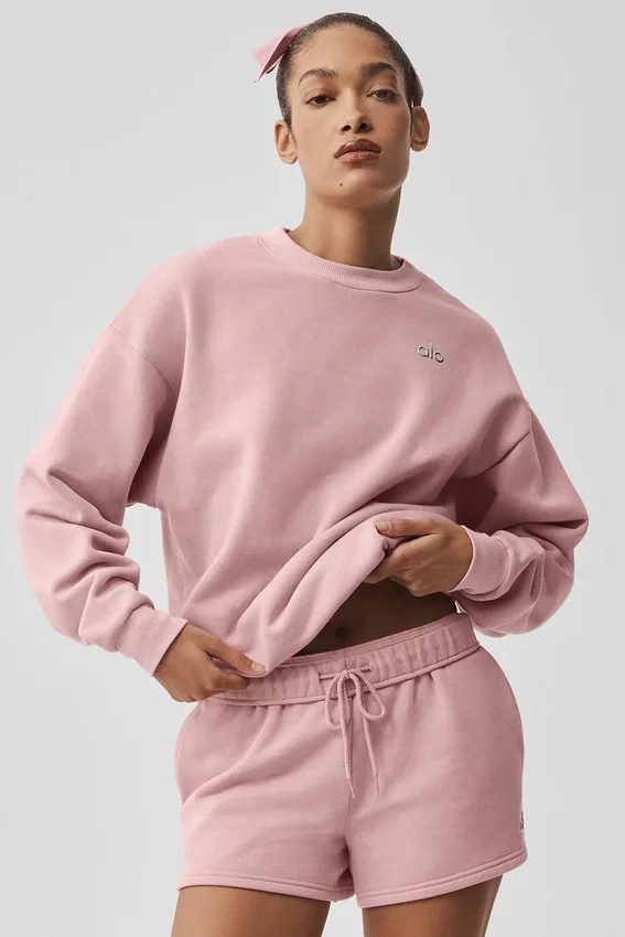 Accolade tröja med rund hals – Vintage Pink