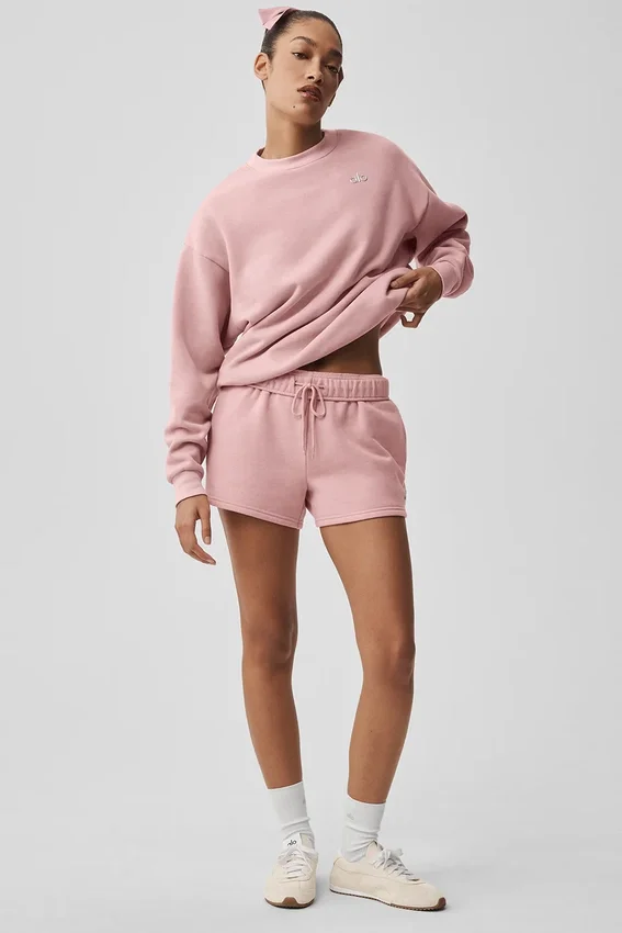 Accolade tröja med rund hals – Vintage Pink