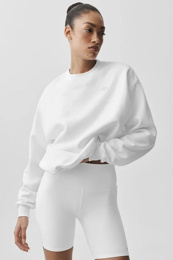 Accolade tröja med rund hals – White