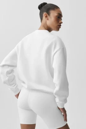 Accolade tröja med rund hals – White