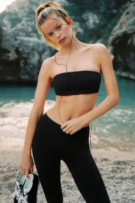 Airbrush bandeau-bh – svart