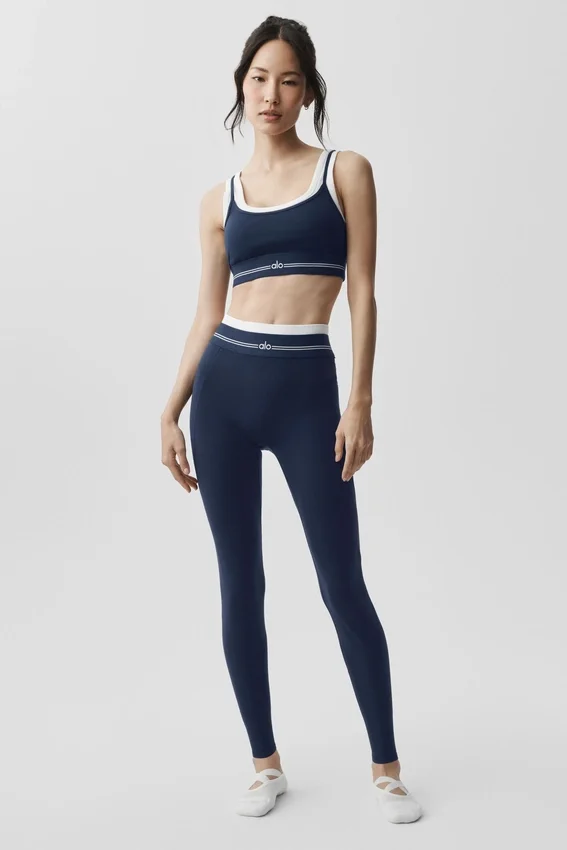 Airbrush High-Waist 7/8 Better Together Leggings – Navy/White