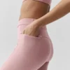 Airbrush Fast Track-leggings med High-Waist – Vintage Pink/White