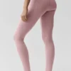 Airbrush Fast Track-leggings med High-Waist – Vintage Pink/White