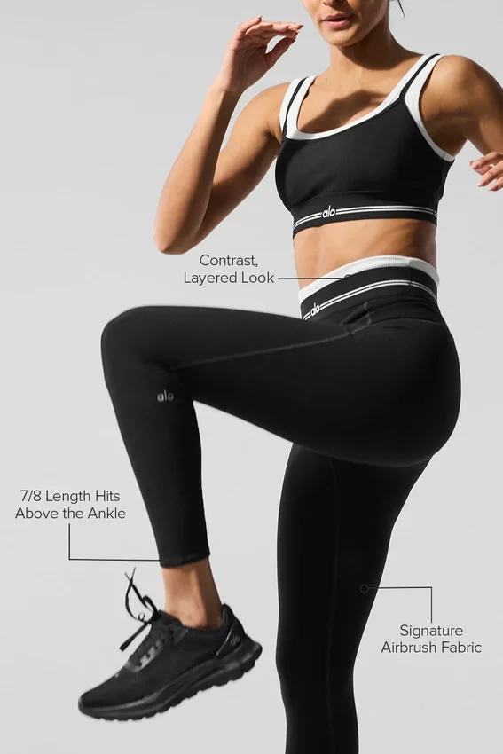 Airbrush High-Waist 7/8 Better Together Legging – svart/vit