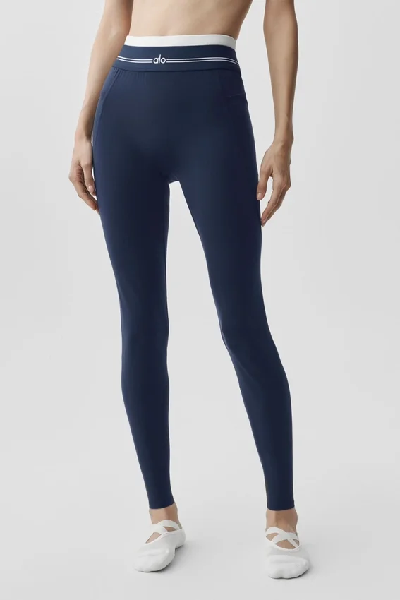 Airbrush High-Waist 7/8 Better Together Leggings – Navy/White