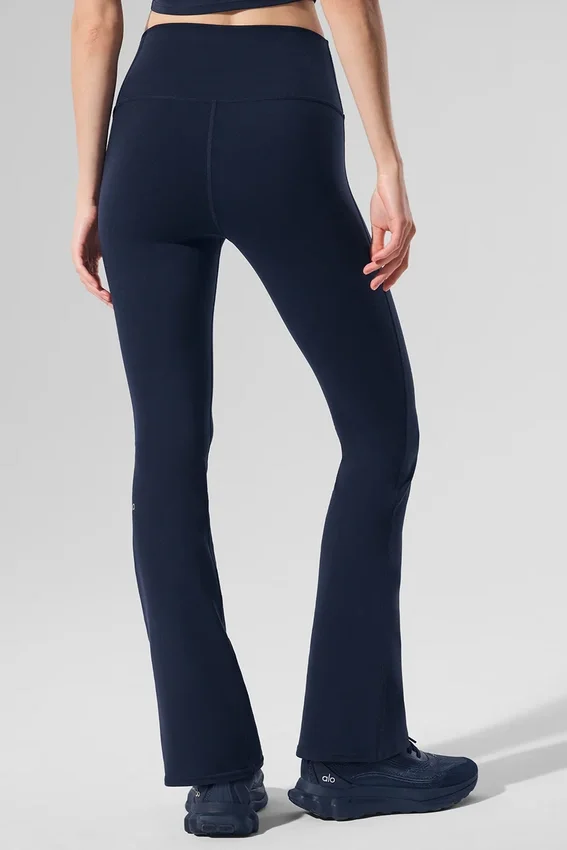 Airbrush High-Waist 7/8 Bootcut Leggings – Navy
