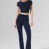 Airbrush High-Waist 7/8 Bootcut Leggings – Navy