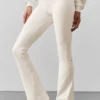 Airbrush High-Waist Bootcut Leggings – elfenben