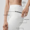 Airbrush High-Waist Fast Track Leggings – Vit/svart
