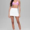 Airbrush High-Waist Good Form Tennis Kjol – vit