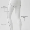 Airbrush High-Waist Heart Throb Leggings – Vit/svart