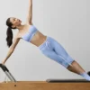 Airbrush High-Waist Race Pace Capri – ljus provenceblå/vit