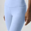 Airbrush Legging med hög midja – ljus provenceblå