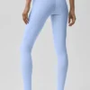Airbrush Legging med hög midja – ljus provenceblå